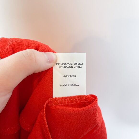 Meghan La NWOT Jasmine Wrap Maxi Red Dress Size XL - Picture 5 of 6